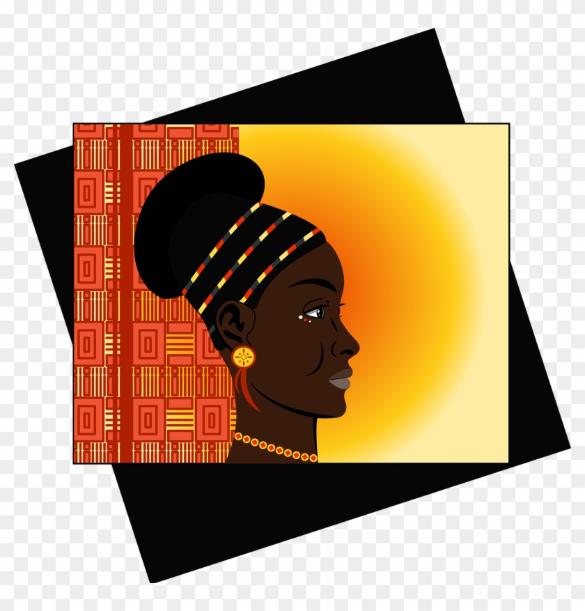 Black Woman African Black Woman Png Image - رسم افريقيا Clipart #2728856