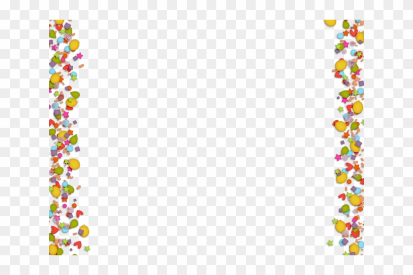 Confetti Clipart Border - Children Border Design - Png Download
