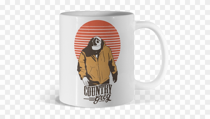 Country Greg Silhouette Mug - Vincom Clipart