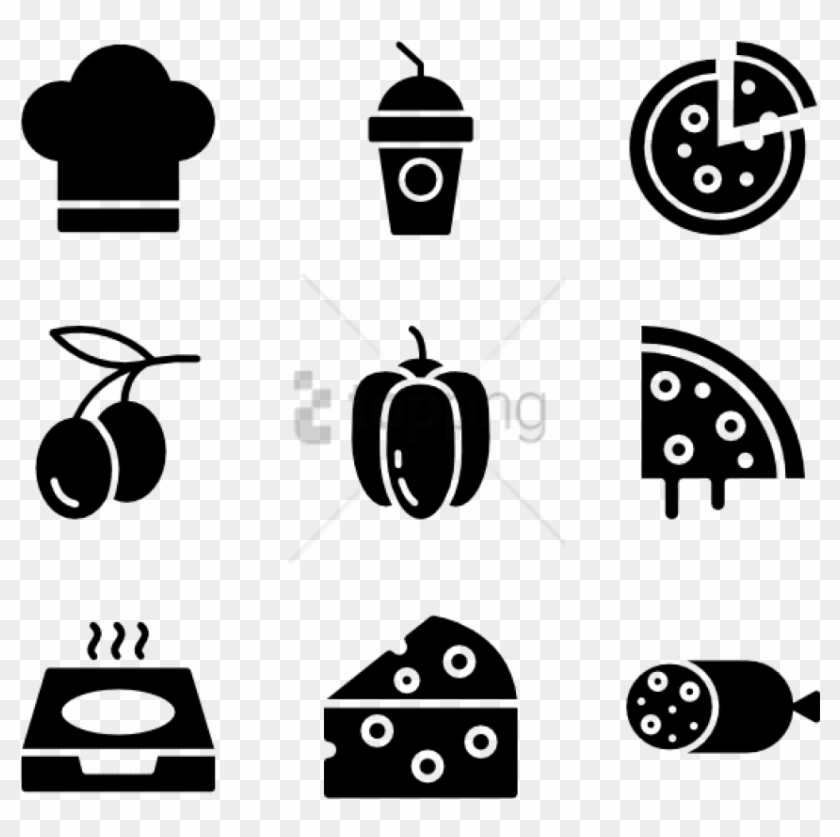 Free Png Pizza 16 Icons - Icon Pizza White Transparent Background Clipart