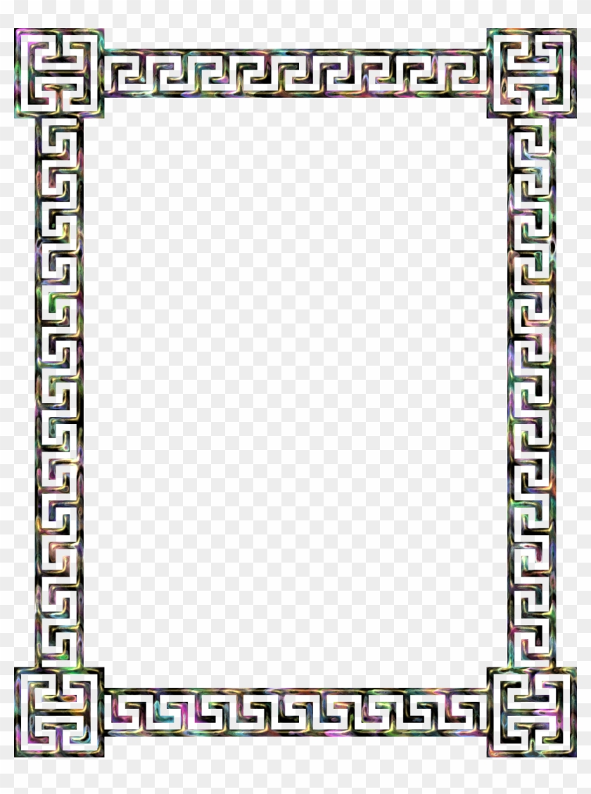 This Free Icons Png Design Of Greek Key Frame 8 - Greek Pattern Frame Png Clipart