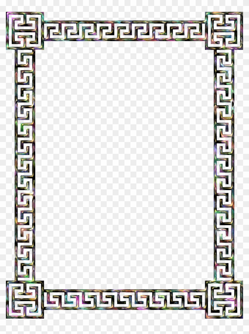 This Free Icons Png Design Of Greek Key Frame 8 - Greek Pattern Frame Png Clipart #2730156