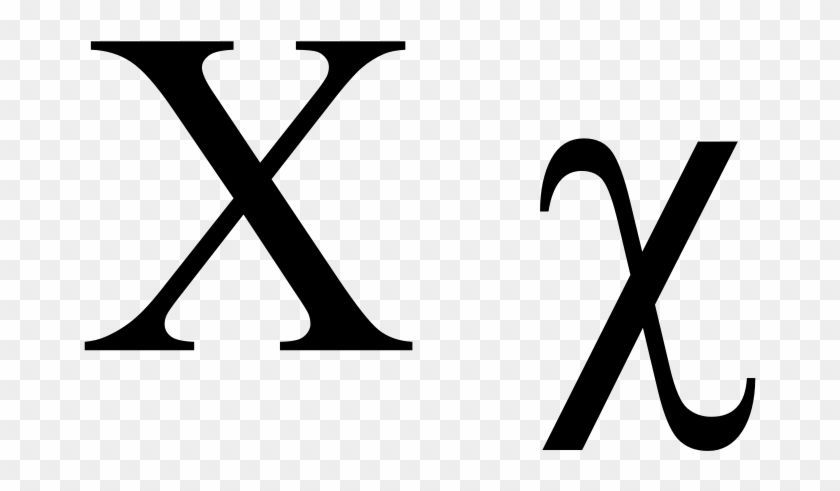 Greek Chi - X Times New Roman Clipart