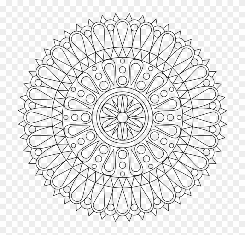 Easter Mandala Coloring Pages - Coloring Pages For Paint Clipart #2730664