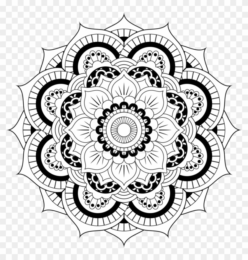 Download Mandala Vector Free Download - Flowers Adults Coloring ...