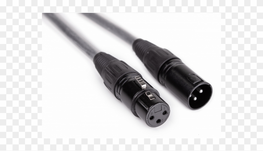 3 -pin Dmx Cable Assembled Xlr 15m Black - Xlr Connector Clipart #2730936
