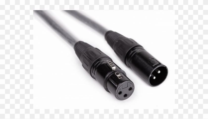 3 -pin Dmx Cable Assembled Xlr 15m Black - Xlr Connector Clipart