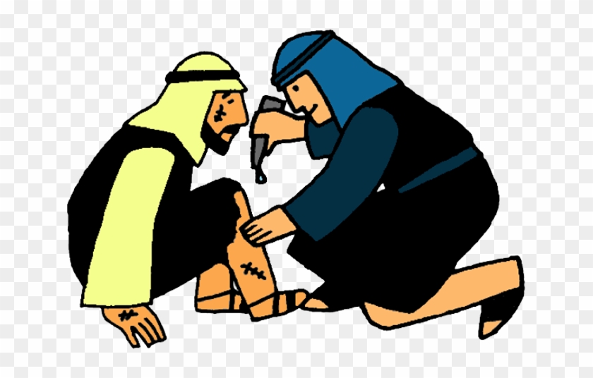 Graphic Black And White Bible Class Clipart - Clip Art Good Samaritan - Png Download