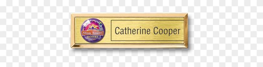 Re Usable Theme Park, Staff Name Badge - Signage Clipart