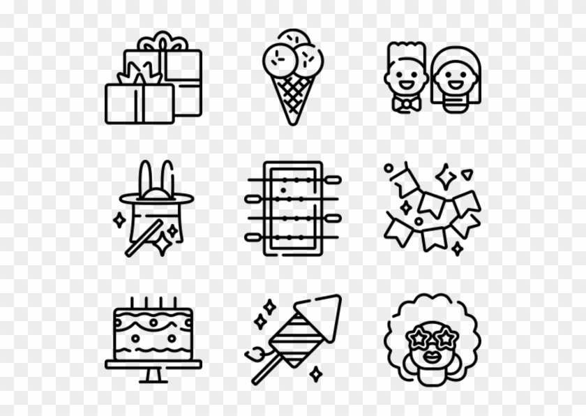 Party Celebration - Phone Email Icon Png Clipart #2731639