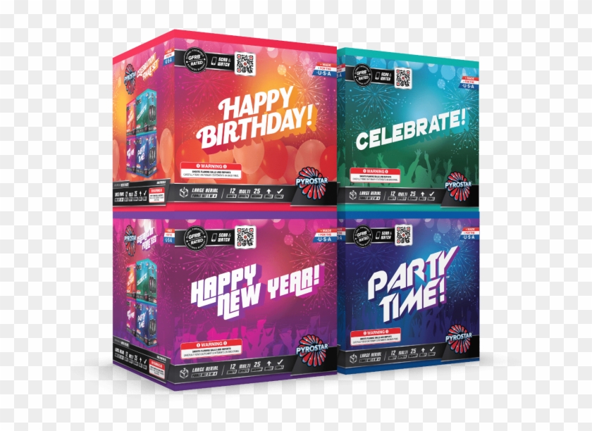 Celebrations 48 Shot Xl Aerial Finale Set - Graphic Design Clipart