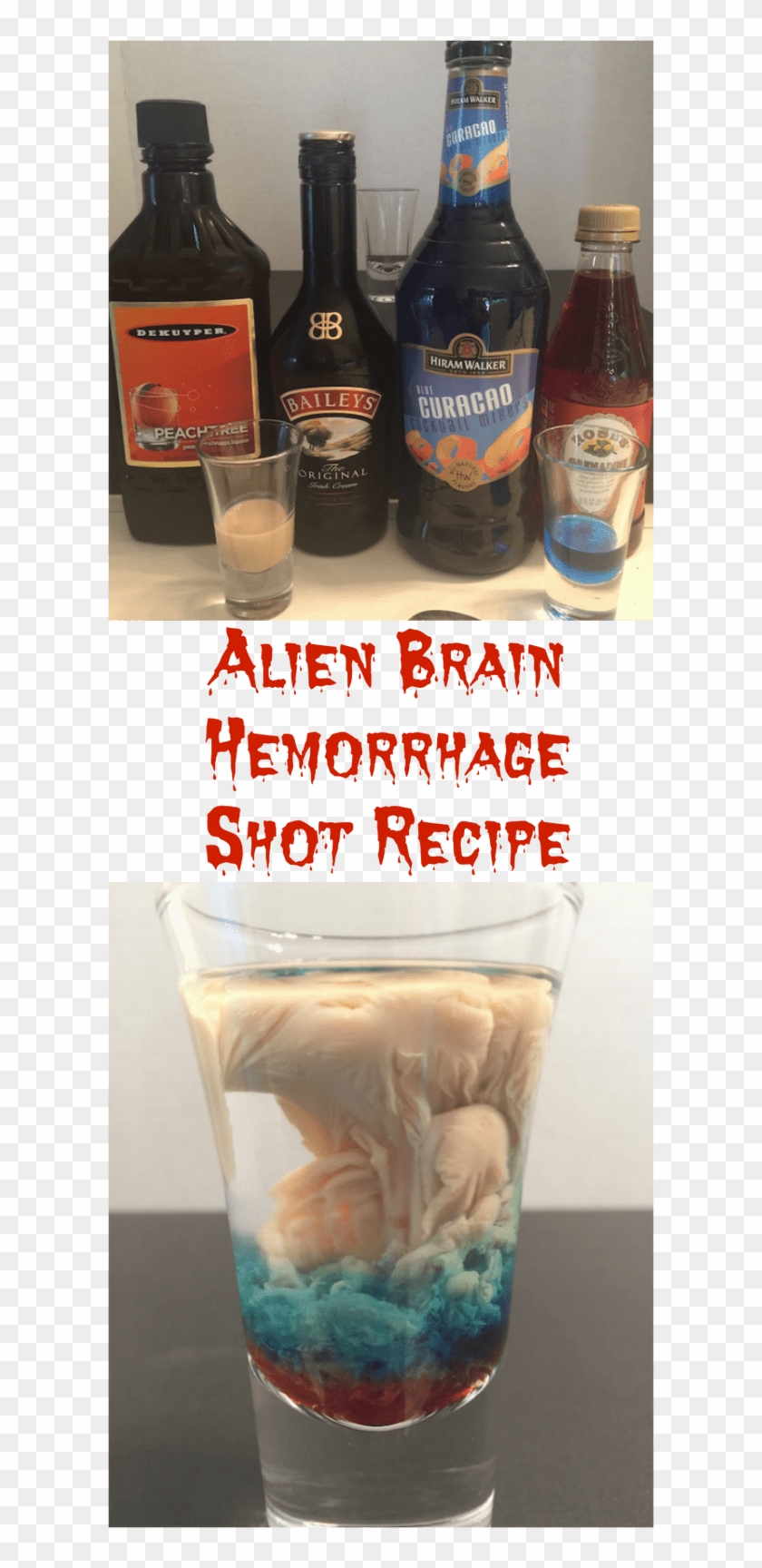 Alien Brain Hemorrhage Shot Recipe Just Plum - Alcoholic Beverage Clipart