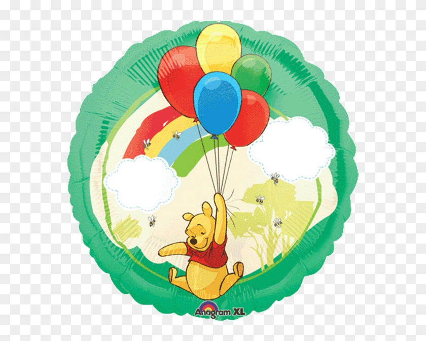 Winnie The Pooh - Happy 9th Birthday Balloons Clipart
