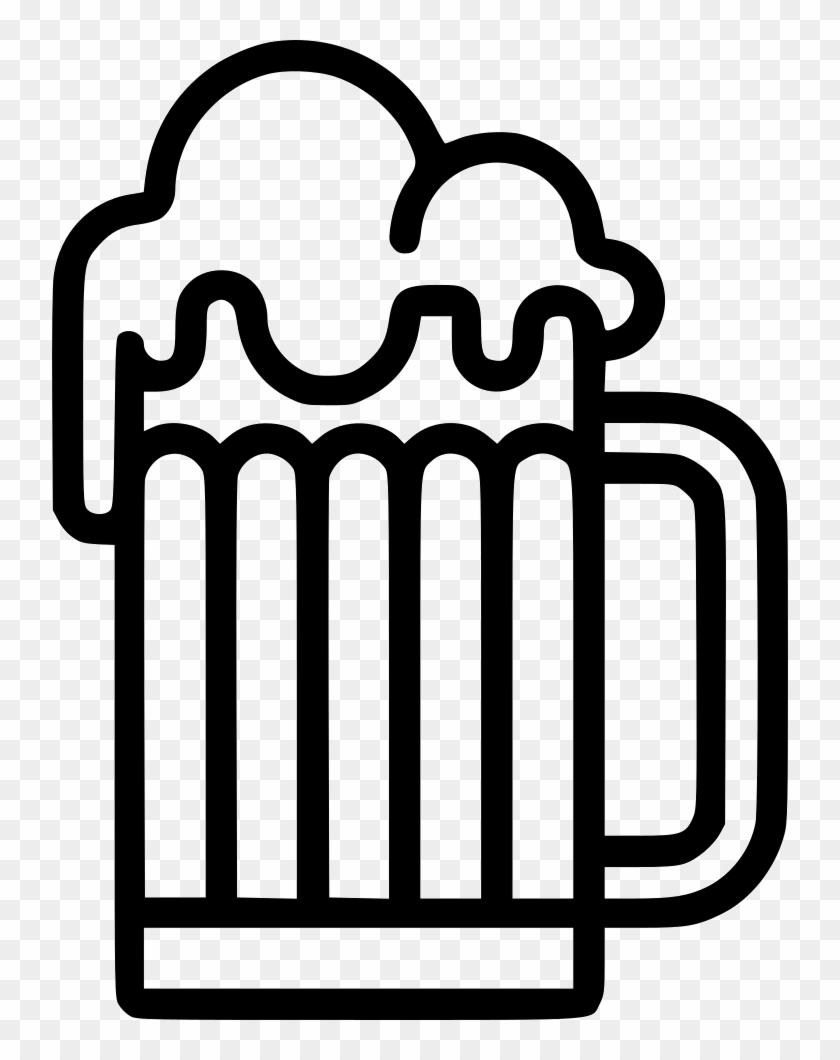 Download Png File Svg - Beer Glass Outline Png Clipart (#2733752) - PikPng