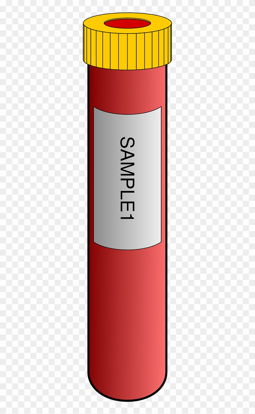 Blood Sample Tube Container Png Image - Blood Tube Cartoon Clipart