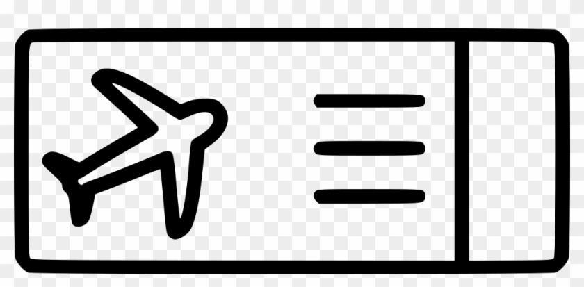 Plane Ticket Icon Png Clipart #2734649