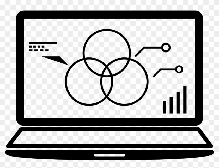 Png File Svg - Gambar Laptop Hitam Putih Clipart
