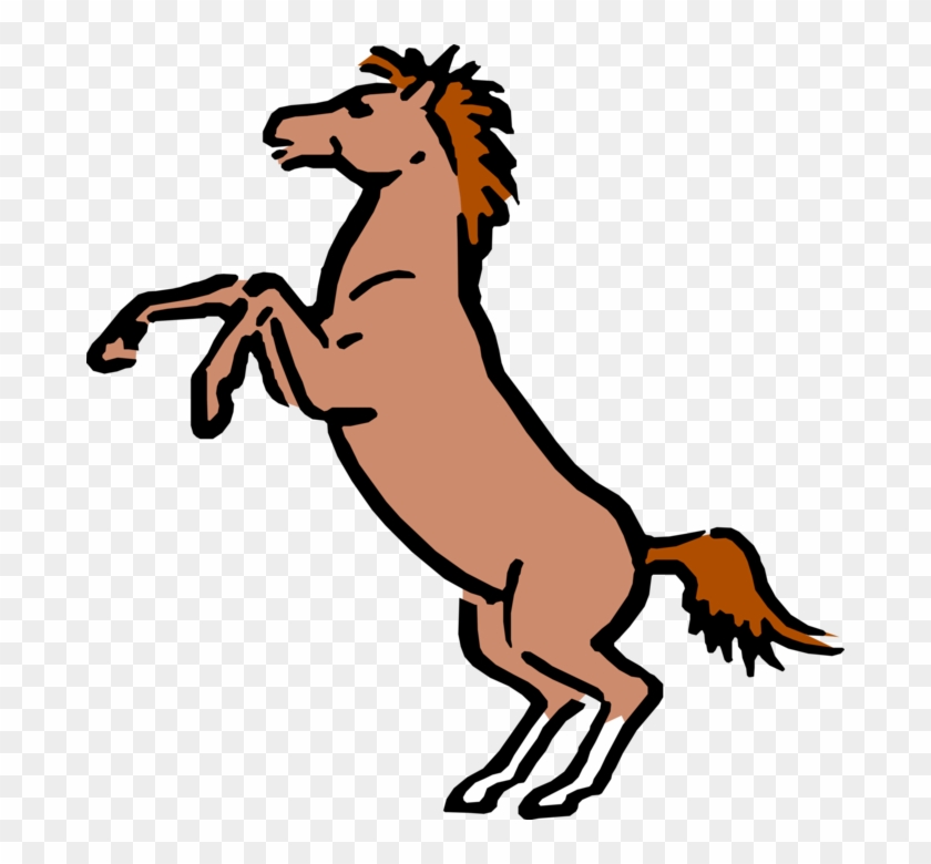 Vector Illustration Of Cartoon Sol - Cartoon Horse Clipart #2734882