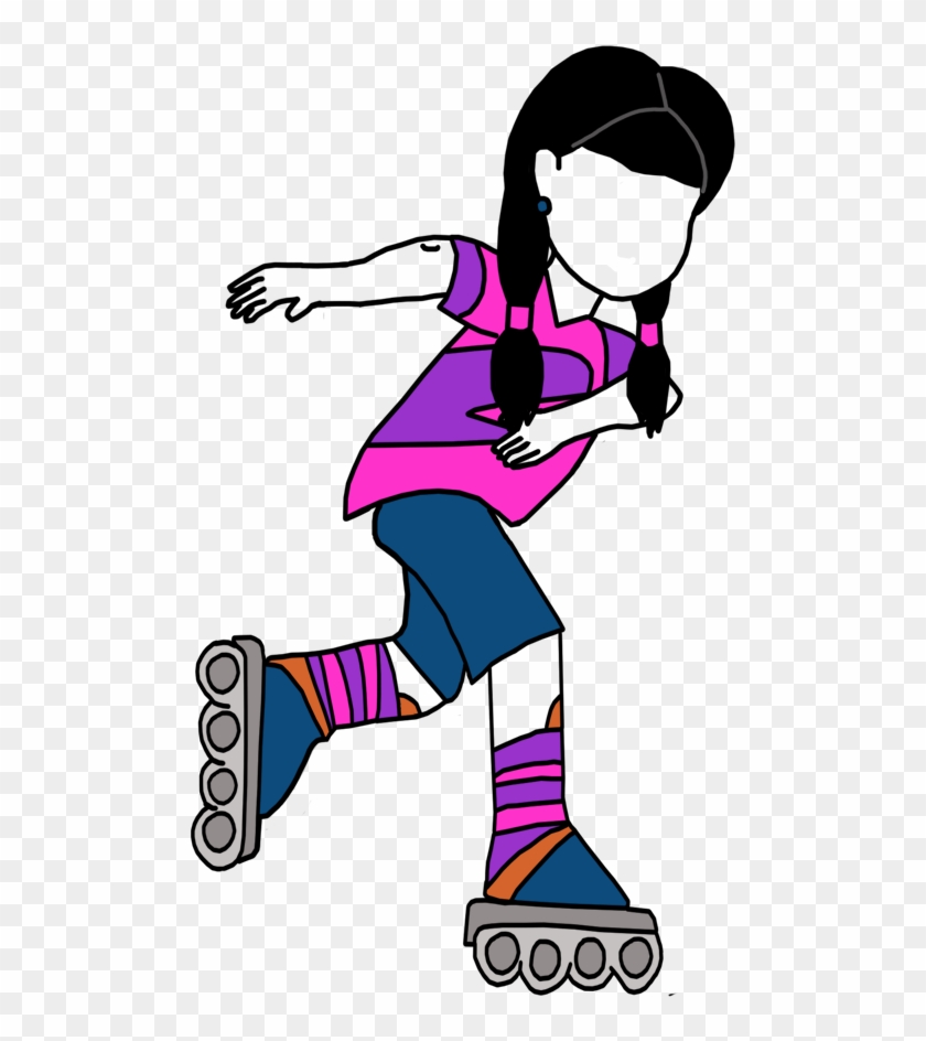 Roller Skating Girl Birthday T Shirt For Kids Personalized - Roller Skate Png Clipart #2735101