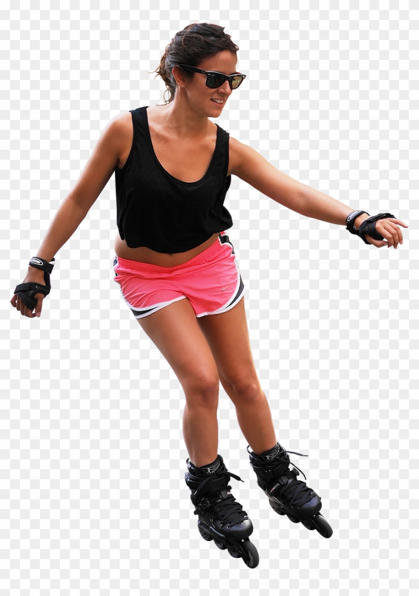 #280 J Skating In Copenhagen - People Roller Skating Png Clipart