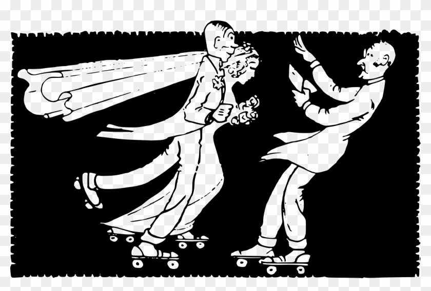 This Free Icons Png Design Of Rollerskate Wedding - Gambar Unik Vektor Pernikahan Clipart