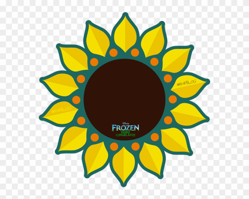 Sunflower Clipart Frozen Fever - Flor Frozen Fever Png Transparent Png #2736375