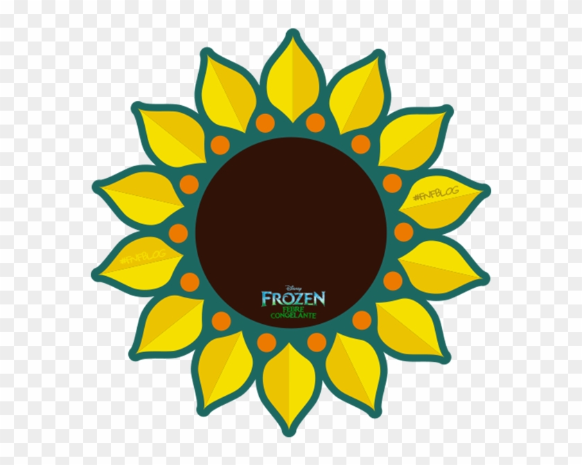 Sunflower Clipart Frozen Fever - Flor Frozen Fever Png Transparent Png