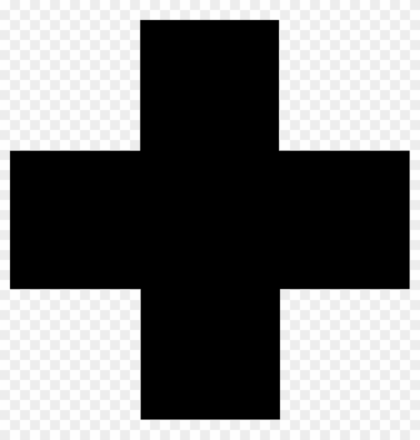First Aid Clip Art Download - First Aid Cross Black - Png Download #2736453
