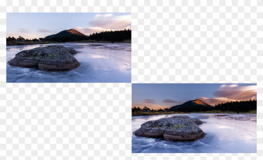 Before And After Result Of A Luminosity Masks Editing - Reflection Clipart #2736608