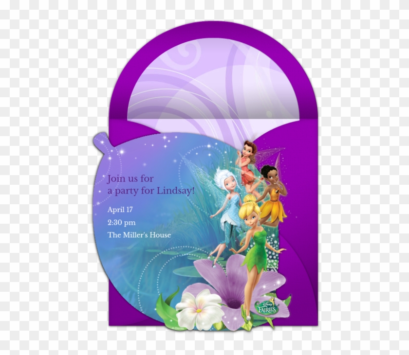 Disney Fairies Online Invitation - Tinkerbell Birthday Invitation Cards Clipart #2736611