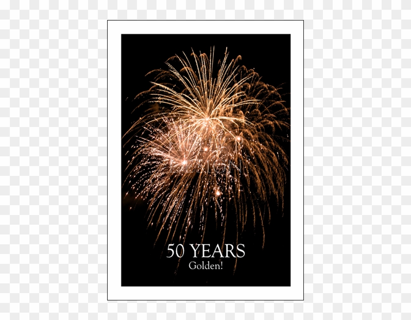 50 Years Golden - Fireworks Clipart #2736823