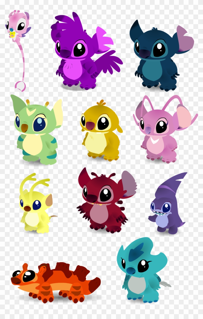 All Stitches Lilo And Stitch , Png Download - All The Stitches From Lilo And Stitch Clipart #2736827