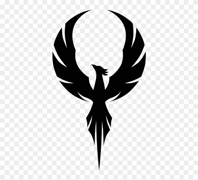 Transparent Phoenix Black - Silhouette Of A Phoenix Clipart
