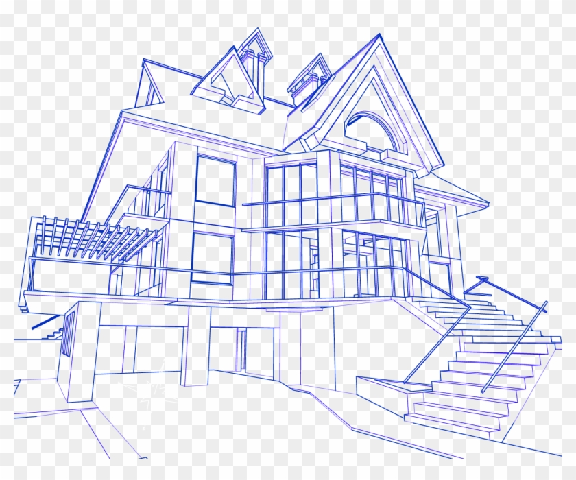 Construction My Dream House Drawing Clipart 2737860 Pikpng