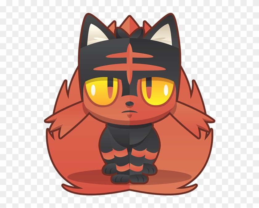 Pokemon Clipart Litten - Cartoon - Png Download