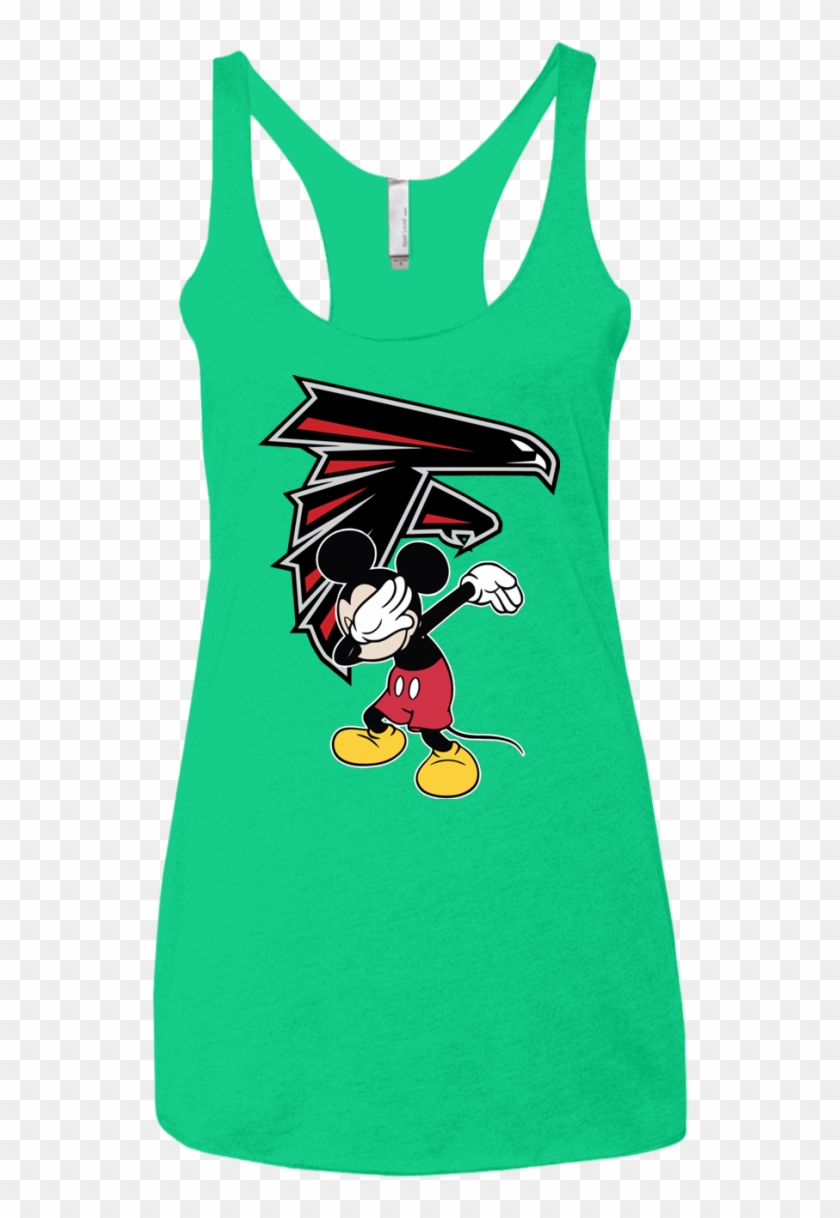 Dabbing Mickey Flippin' Love Atlanta Falcons Football - Triblend Clipart #2738661