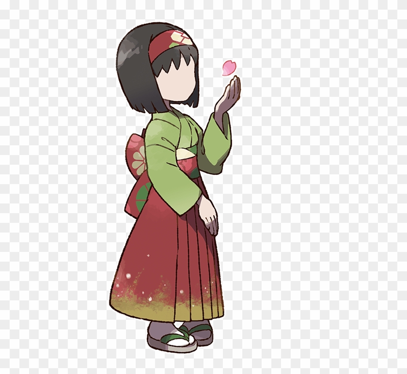 Erika No Face - Erika Pokemon Let's Go Clipart