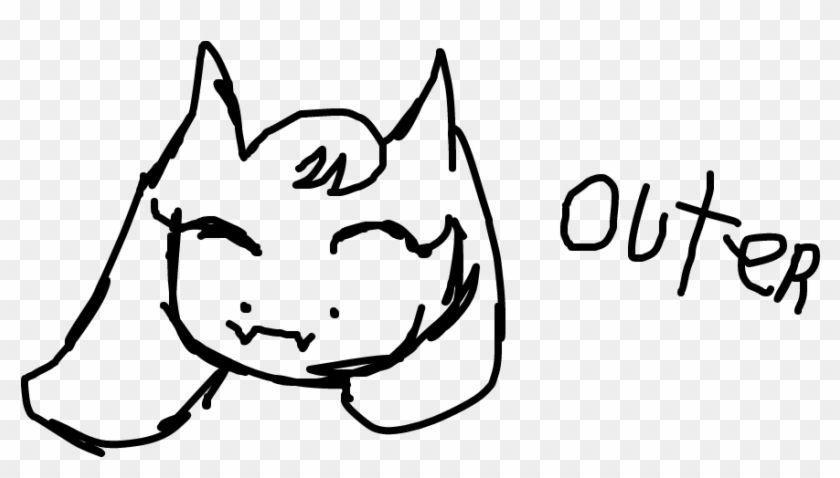 Outer Toriel - Line Art Clipart #2739112