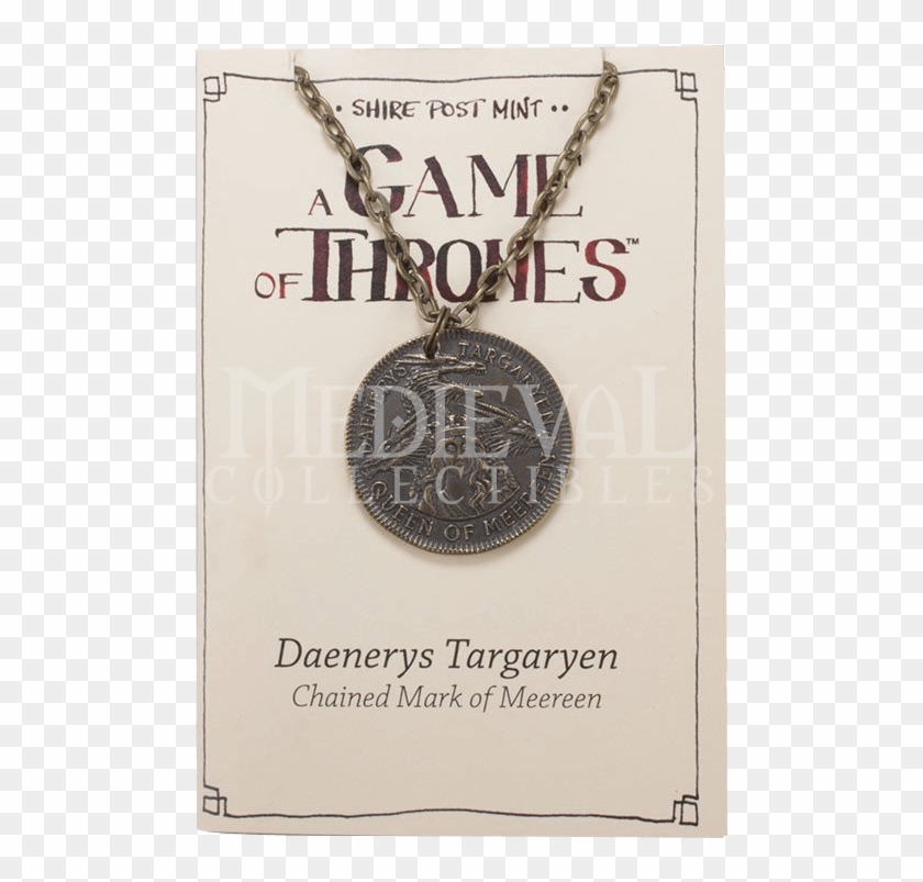 Daenerys Targaryen Meereen Coin Necklace - Locket Clipart #2739536