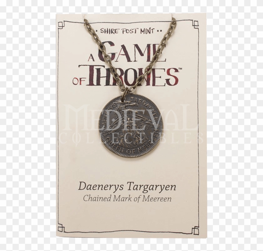 Daenerys Targaryen Meereen Coin Necklace - Locket Clipart