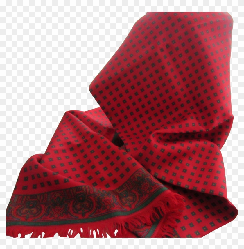 Hugh Parsons, Made In England, 100% Silk Vibrant Red - Chair Clipart