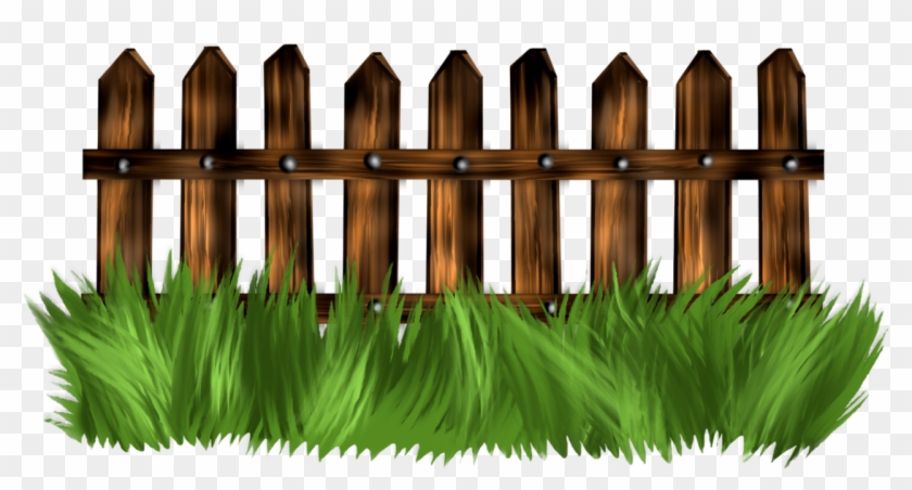 Vector Fence Grass - Pagar Clipart - Png Download