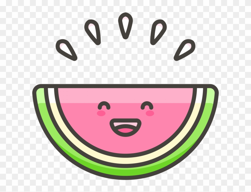 Watermelon Emoji Icon Clipart