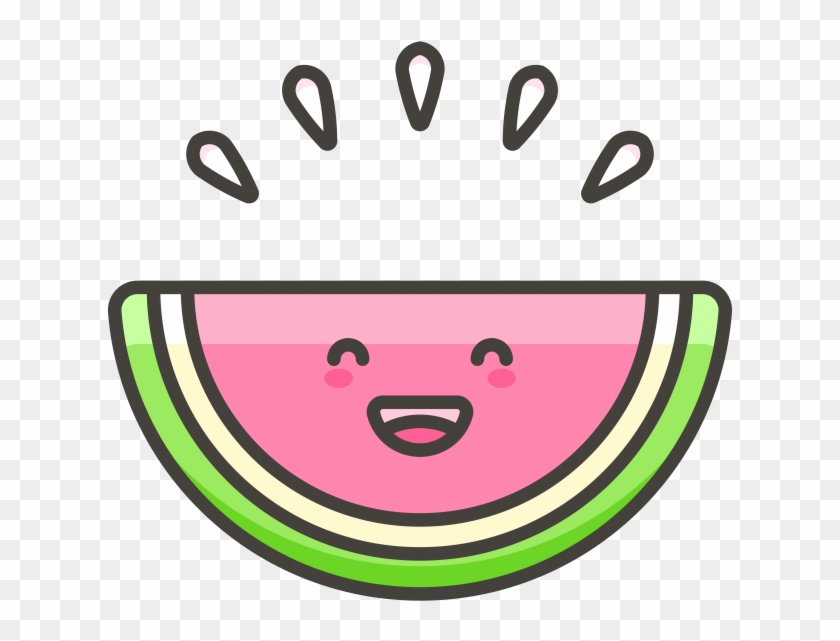Watermelon Emoji Icon Clipart