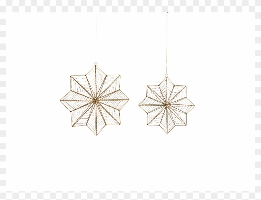 Large Ngoni Giant Hanging Star Brass - Earrings Clipart