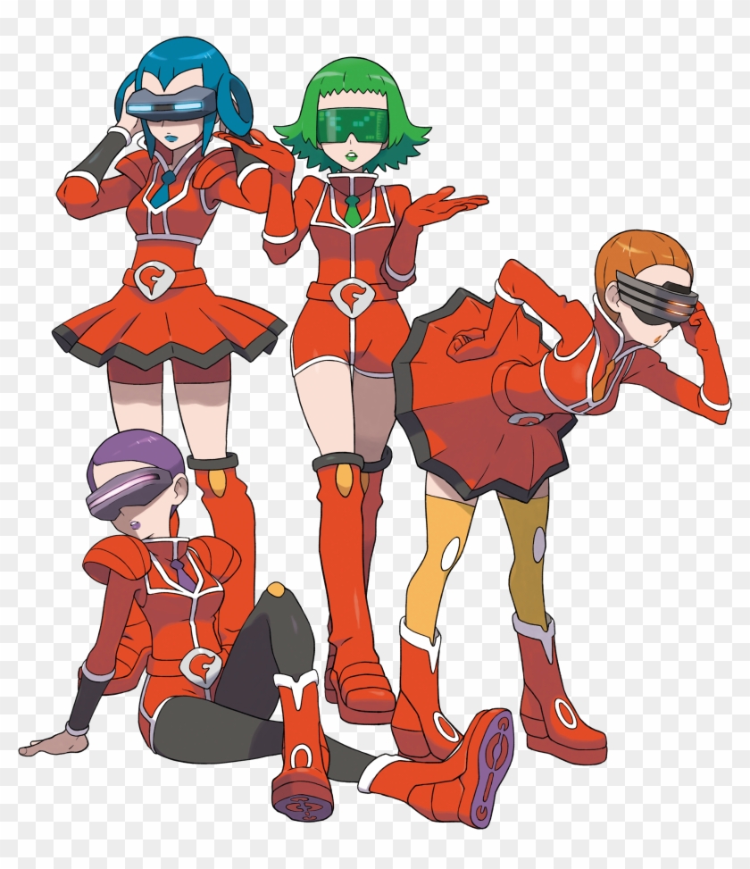 Pokemon Team Flare Admins Clipart