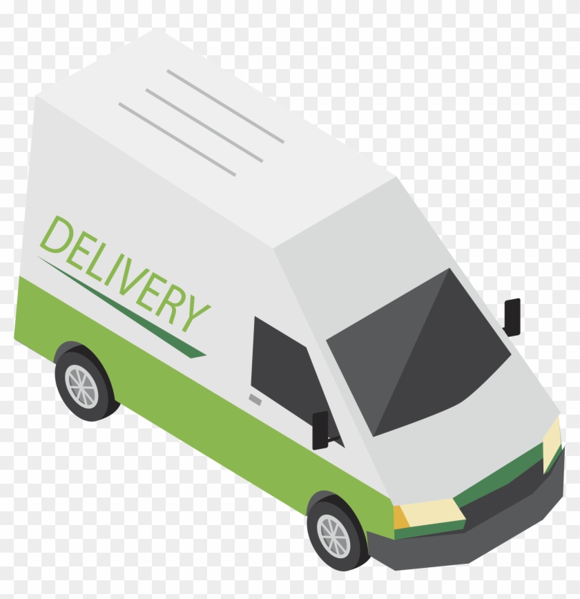 Transparent Trucks Courier - Clipart Van For Delivery - Png Download #2741192