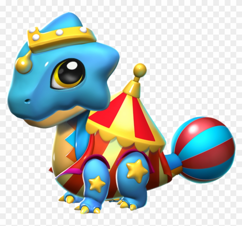 Circus Dragon Baby - Cartoon Clipart #2741349