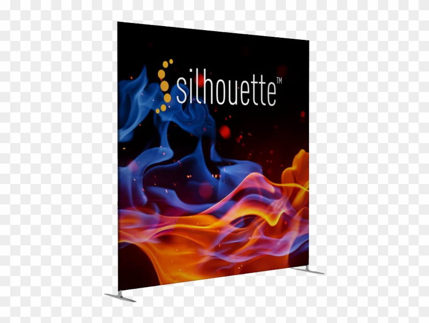 Silhouette™ 8′ - Blue And Red Fire Clipart
