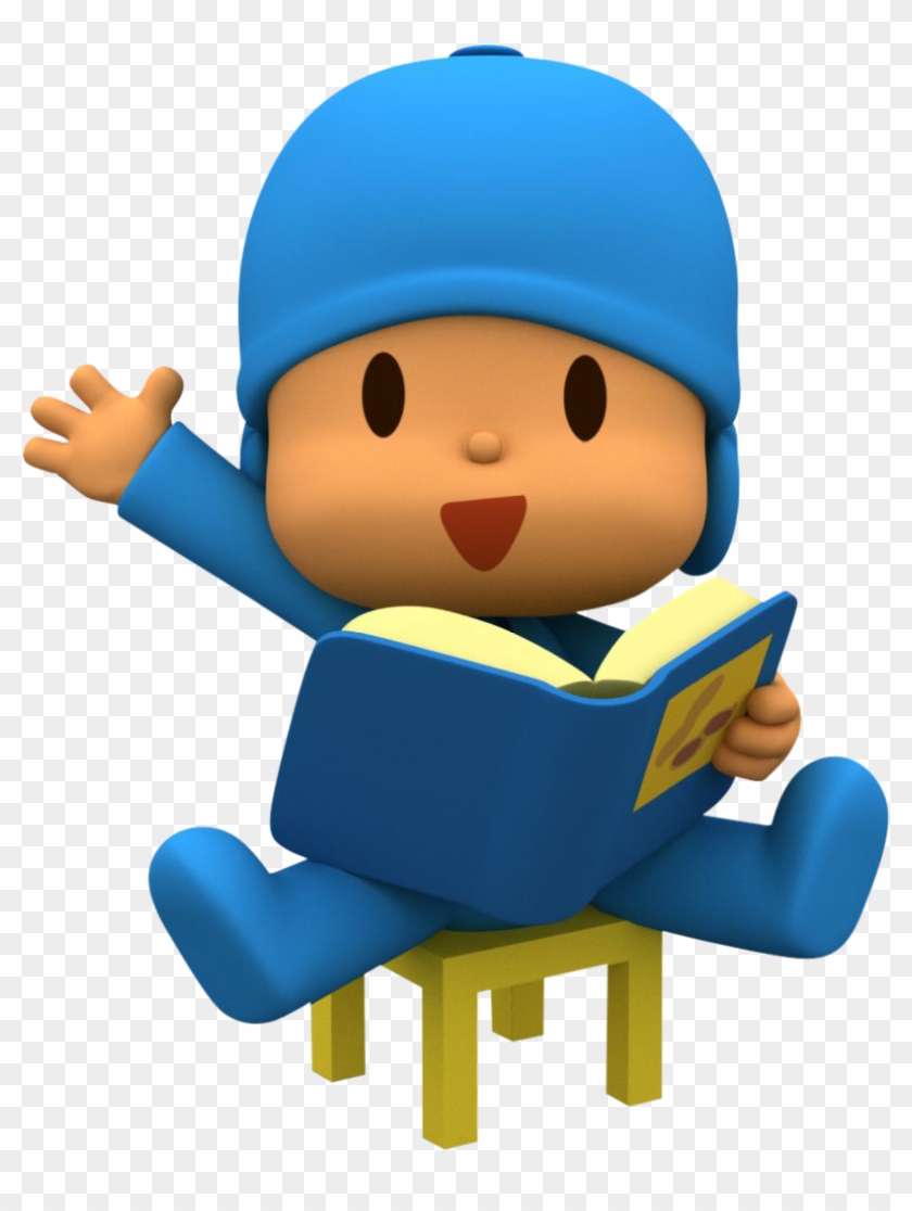 Pocoyo Png Descarga Gratis - Pocoyo Leyendo Clipart